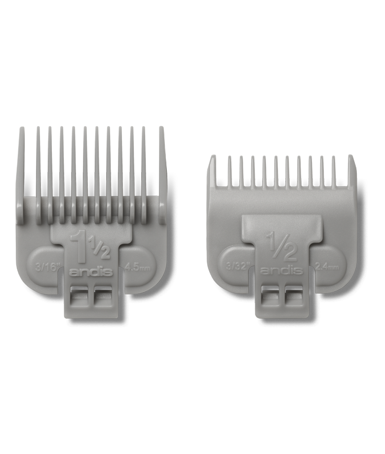 Andis Snap-On Blade Attachment Combs â€” Dual Pack 0.5 & 1.5