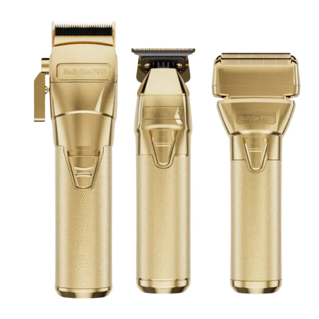 BabylissPro FXONE Gold Clipper, Trimmer and Double Foil Shaver