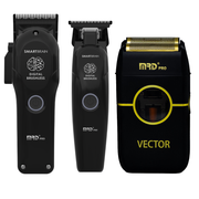 MRD Pro Smart Brain Precision Clipper, Trimmer and Vector Foil Shaver - Black