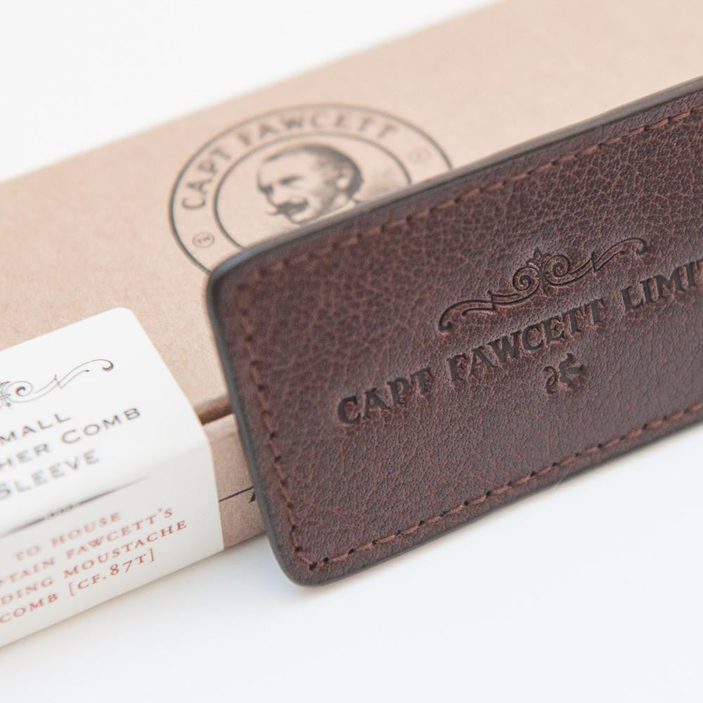Captain Fawcett Leather Case For Moustache Comb   (7780)