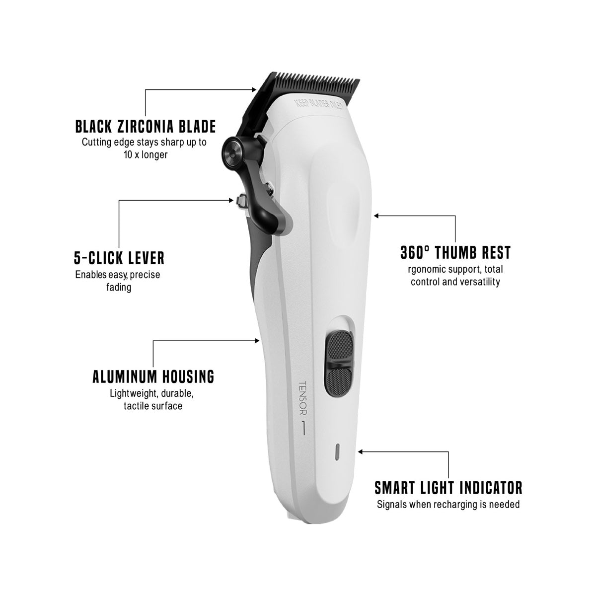 My-Blades Tensor 1 Clipper (White)