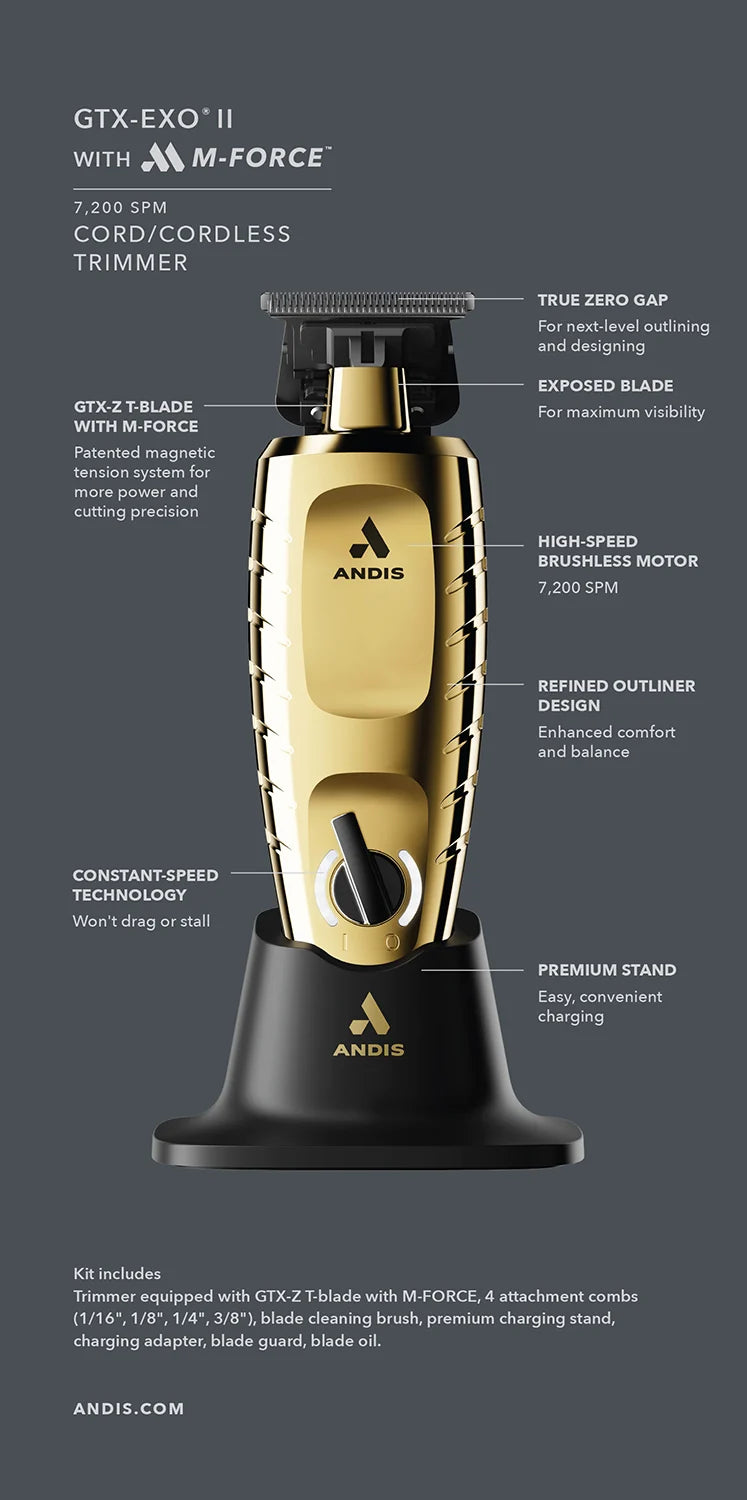 Andis GTX- EXO II Gold Trimmer