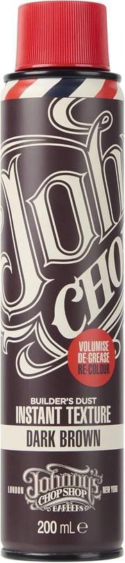 Johnny's Chop Shop Builders Dust Texturising Spray 200ml - Dark Brown