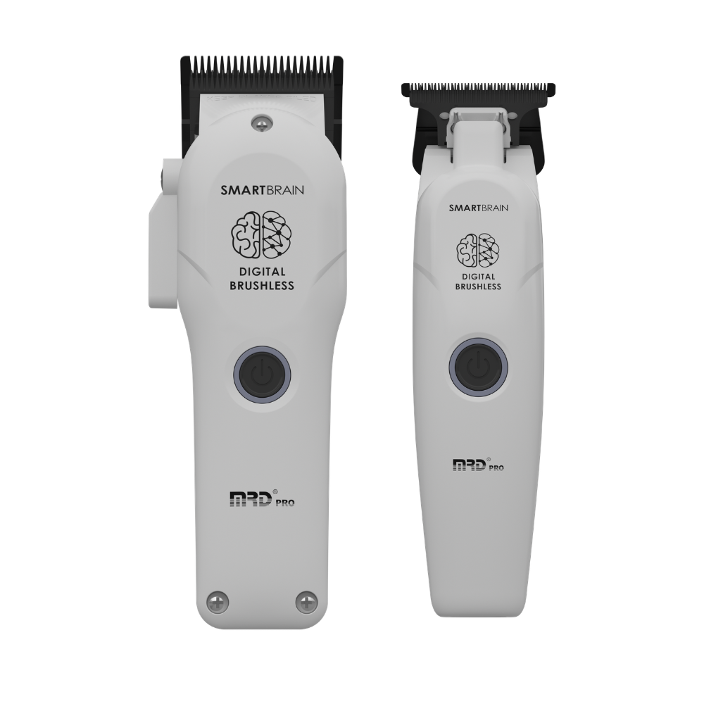 MRD Pro Precision Smart Brain Digital Brushless Clipper and Trimmer - White