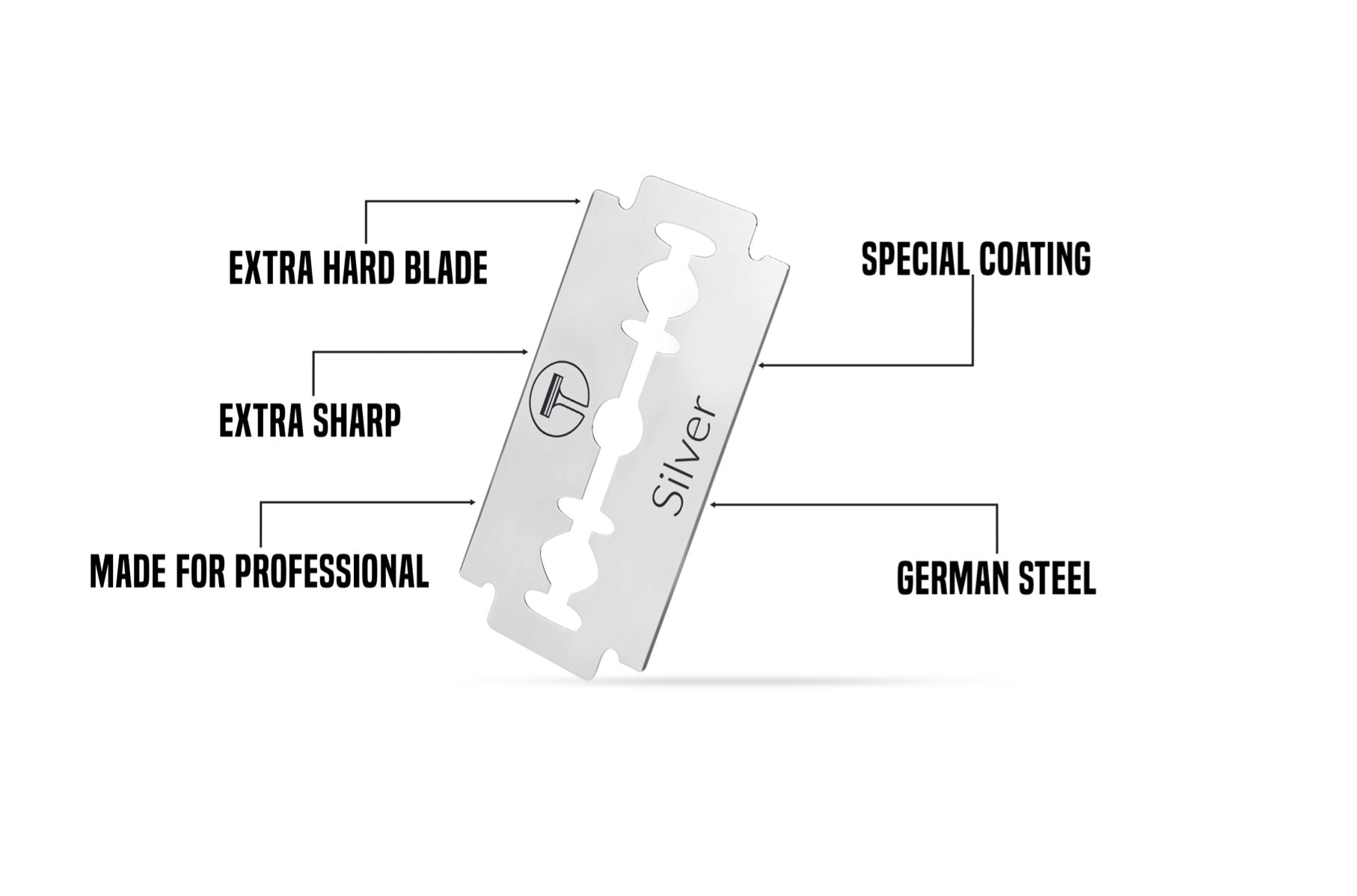 My-Blades Silver Double Edge Razor Blades x 100