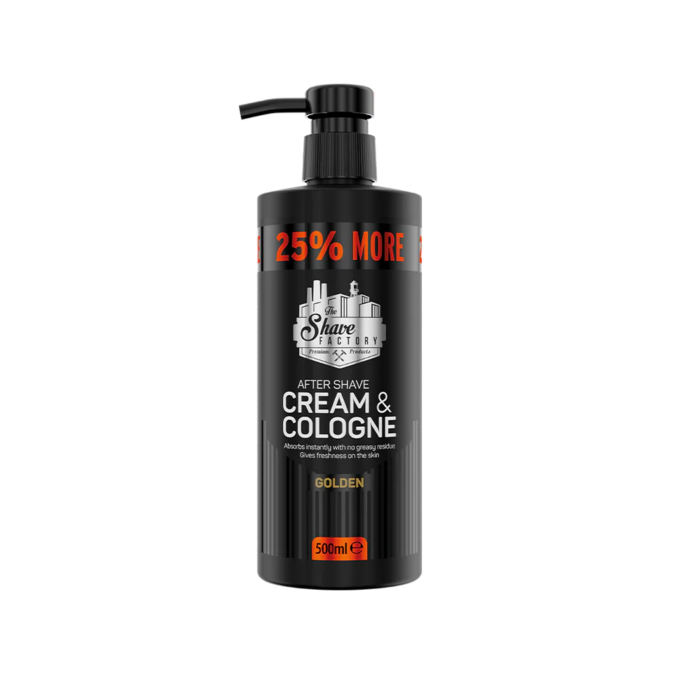 The Shave Factory After Shave Cream & Cologne Golden