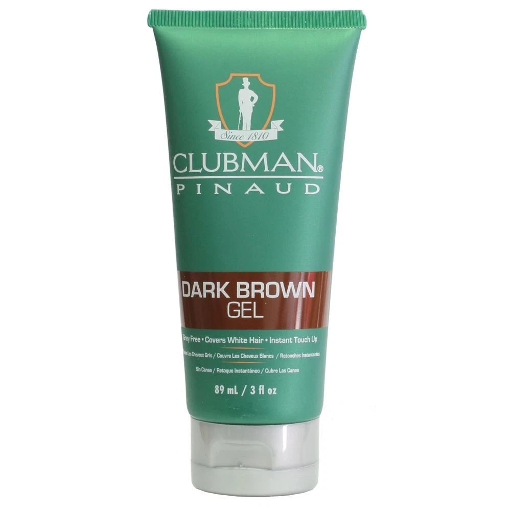 Clubman Pinaud Temporary Colour Gel Dark Brown - 89ml
