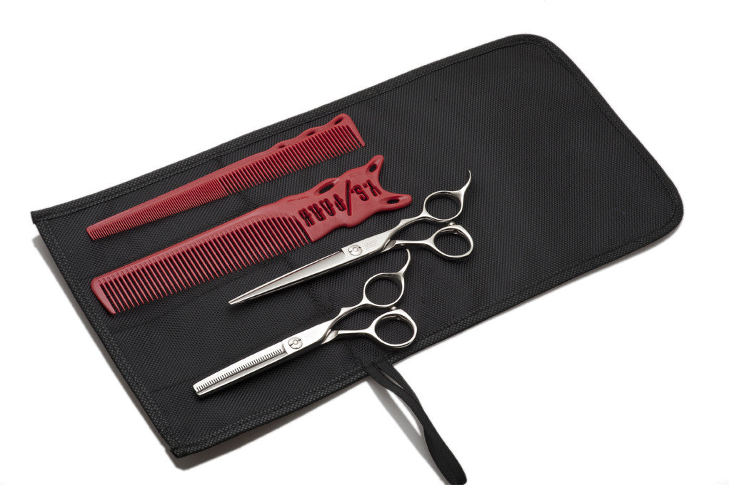 Kyoto Sprint Barber Kit : Red Left Hand