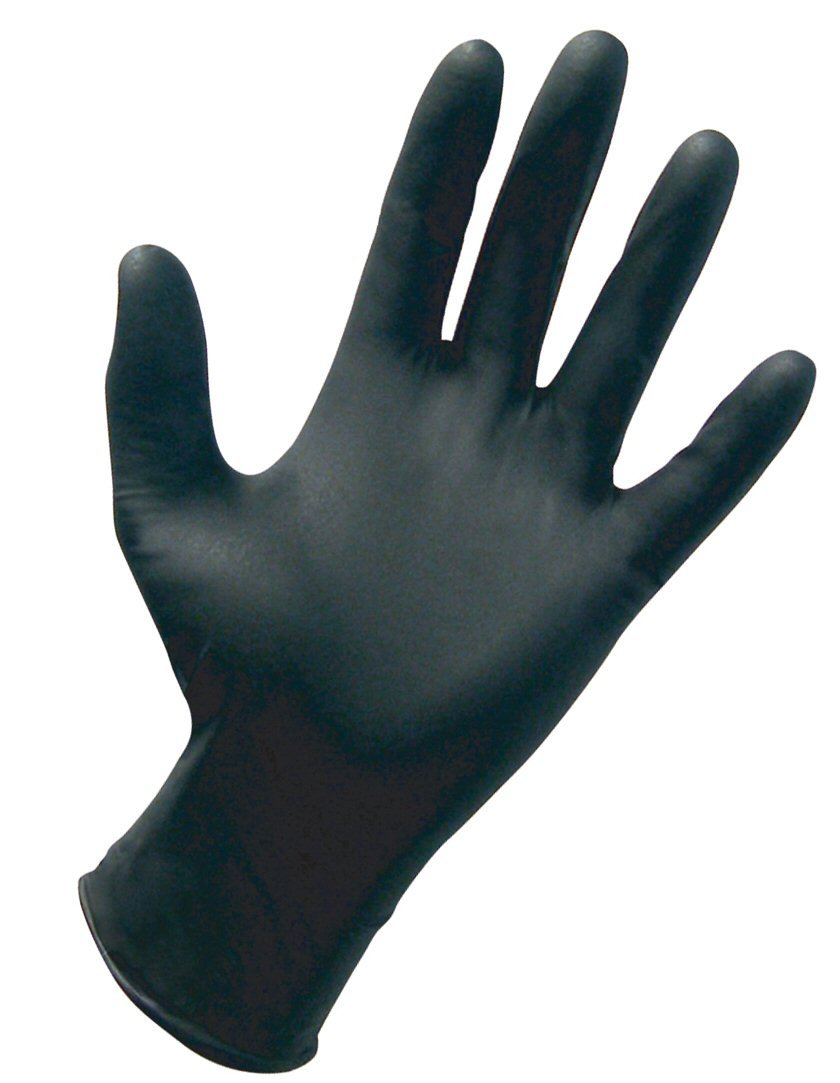 Agenda Nitrile Disposable Gloves - Black