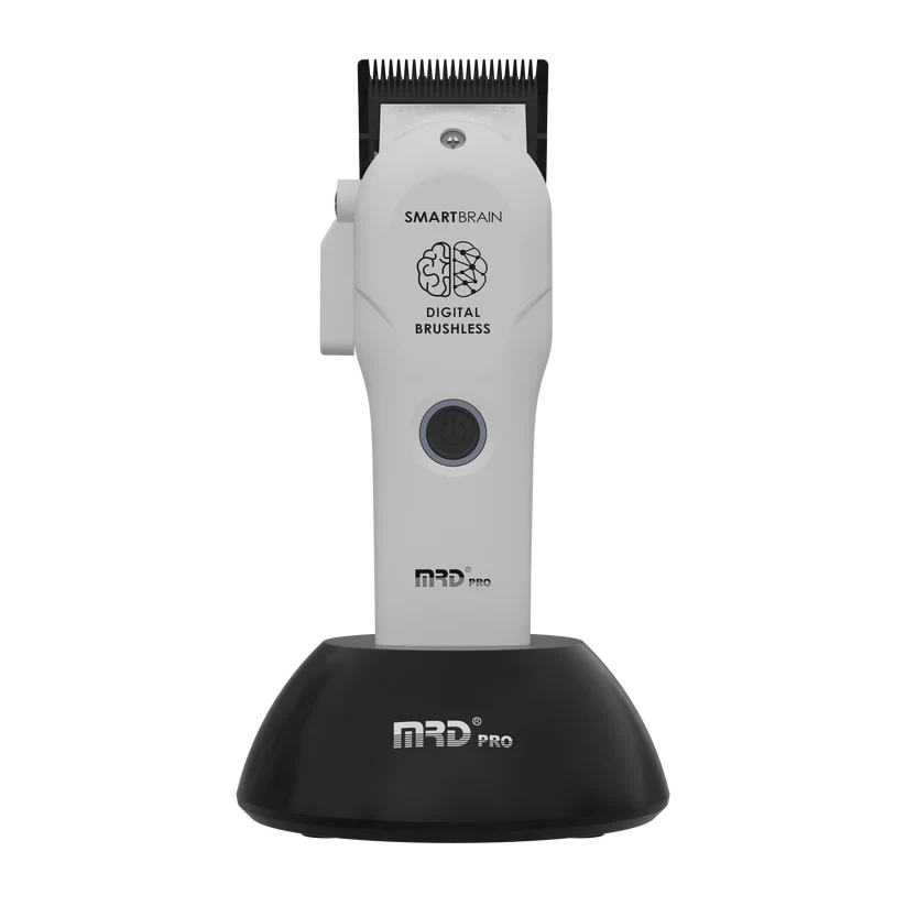 MRD Pro Precision Smart Brain Digital Brushless Clipper - White