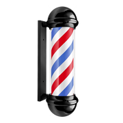 Barber Pole : Black - Red, White & Blue